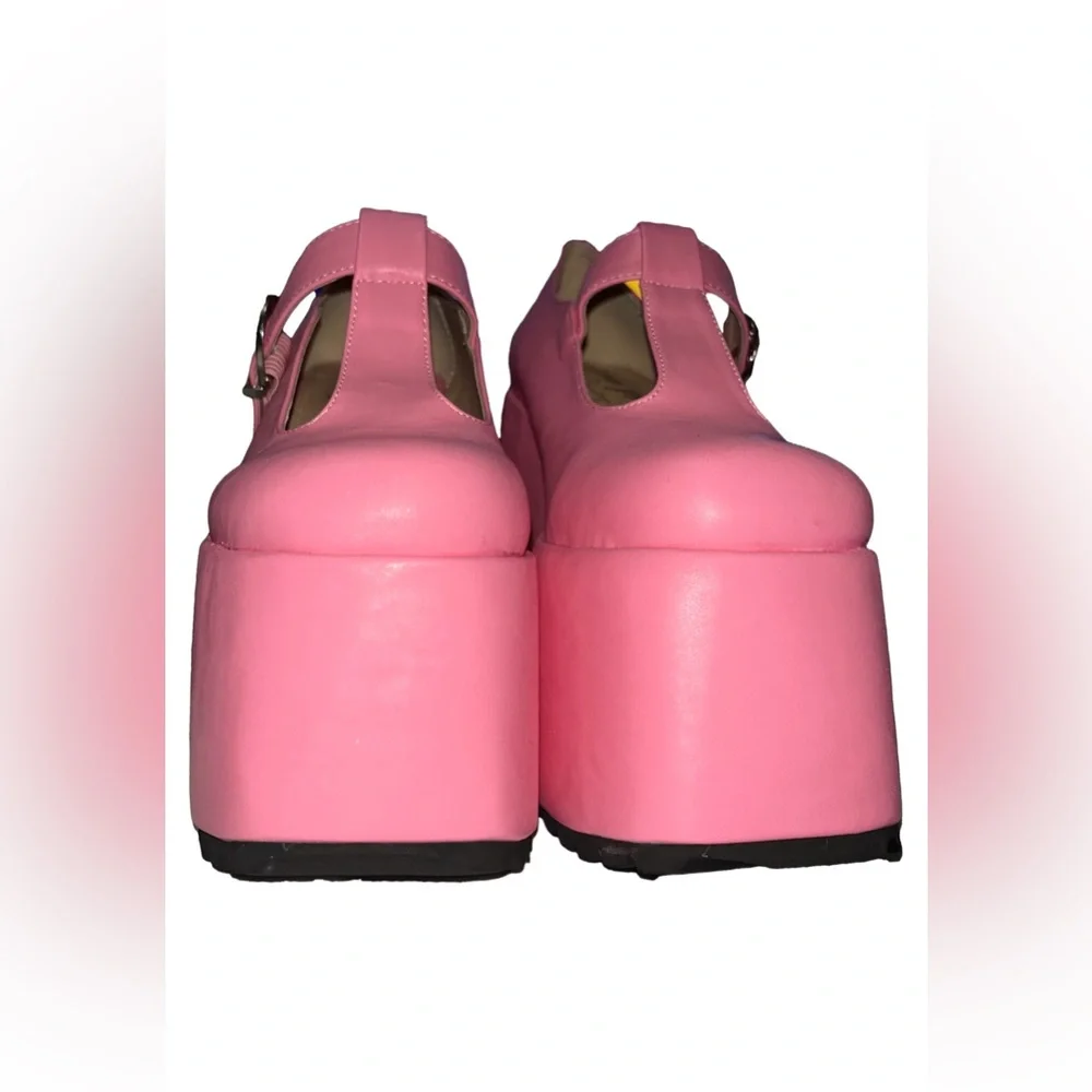 Pink Platform Mary Janes Shoes - Picture 5 of 10